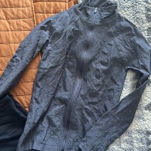 Brand New Fabletics Grey Zip-up jacket